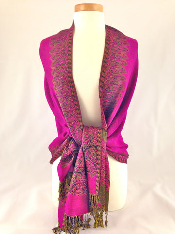 hot pink pashmina