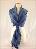 blue shawl