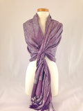 dark purple pashmina shawl