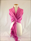 pink shawl pashmina