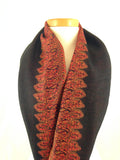 brown red orange shawl pashmina