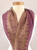 light purple gold pashmina