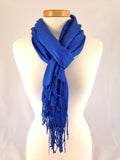 royal blue pashmina