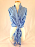 light blue shawl pashmina