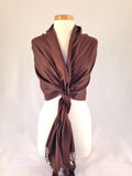 brown wrap shawl