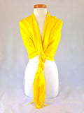 yellow shawl pashmina