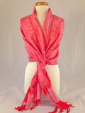 pink paisley shawl pashmina